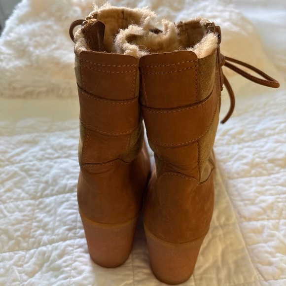 Arche leather wedge winter suede boots Sz 9 - Picture 9 of 11